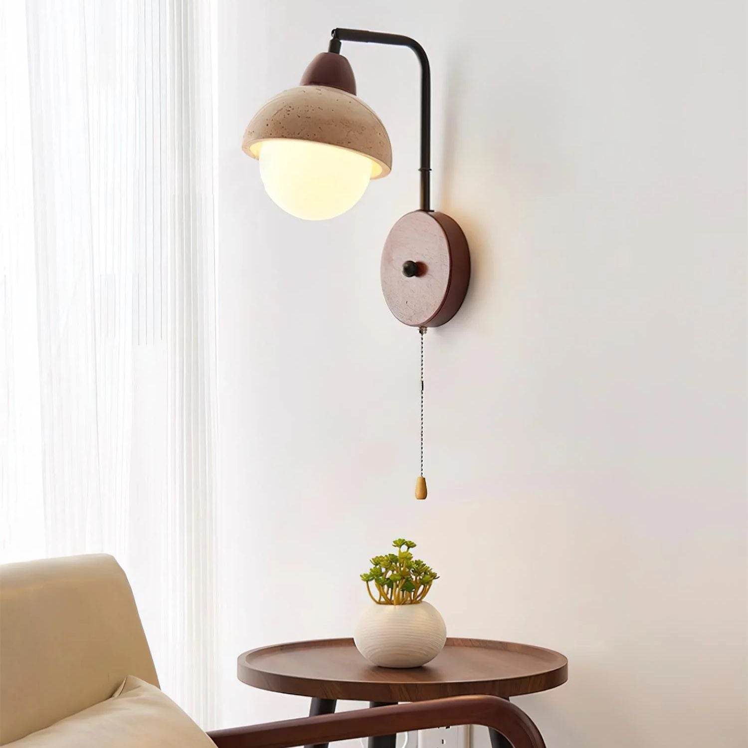 Bellemon Natural Stone Wall Light