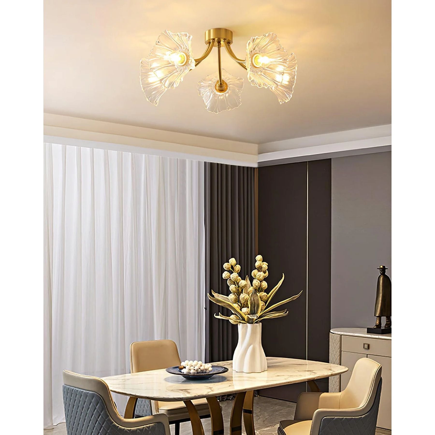 Lenzyn Flower Ceiling Light
