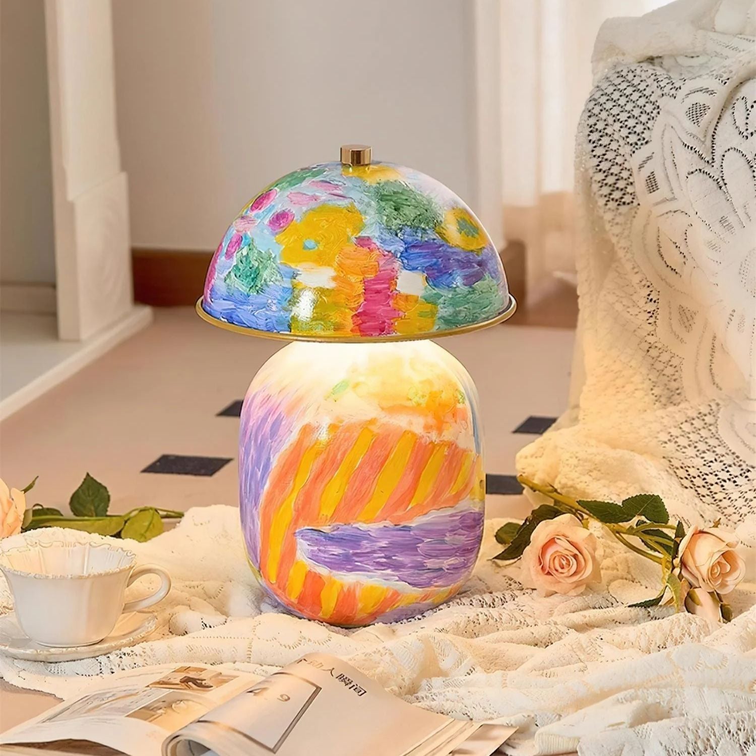 Celo Painted Table Lamp