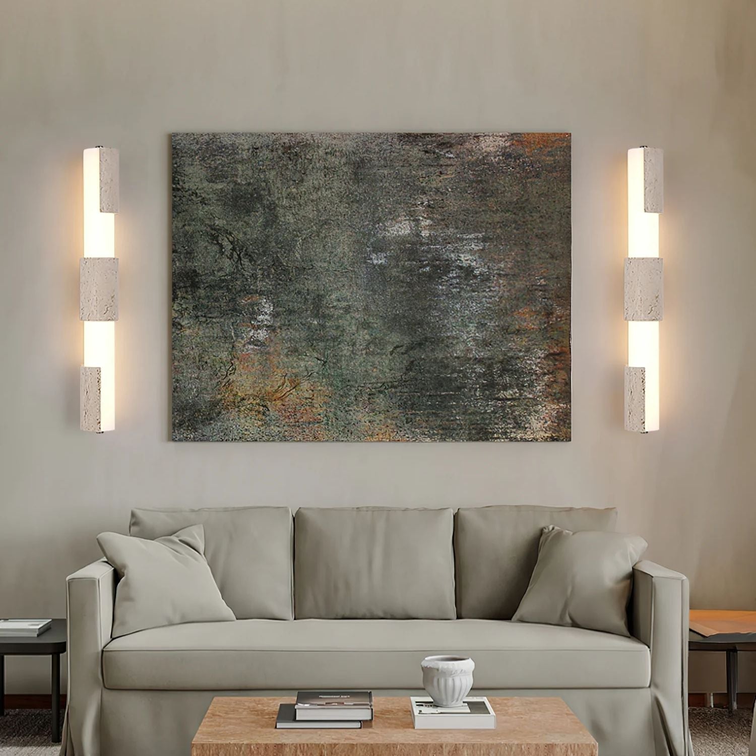 Kelmos Natural Stone Wall Light