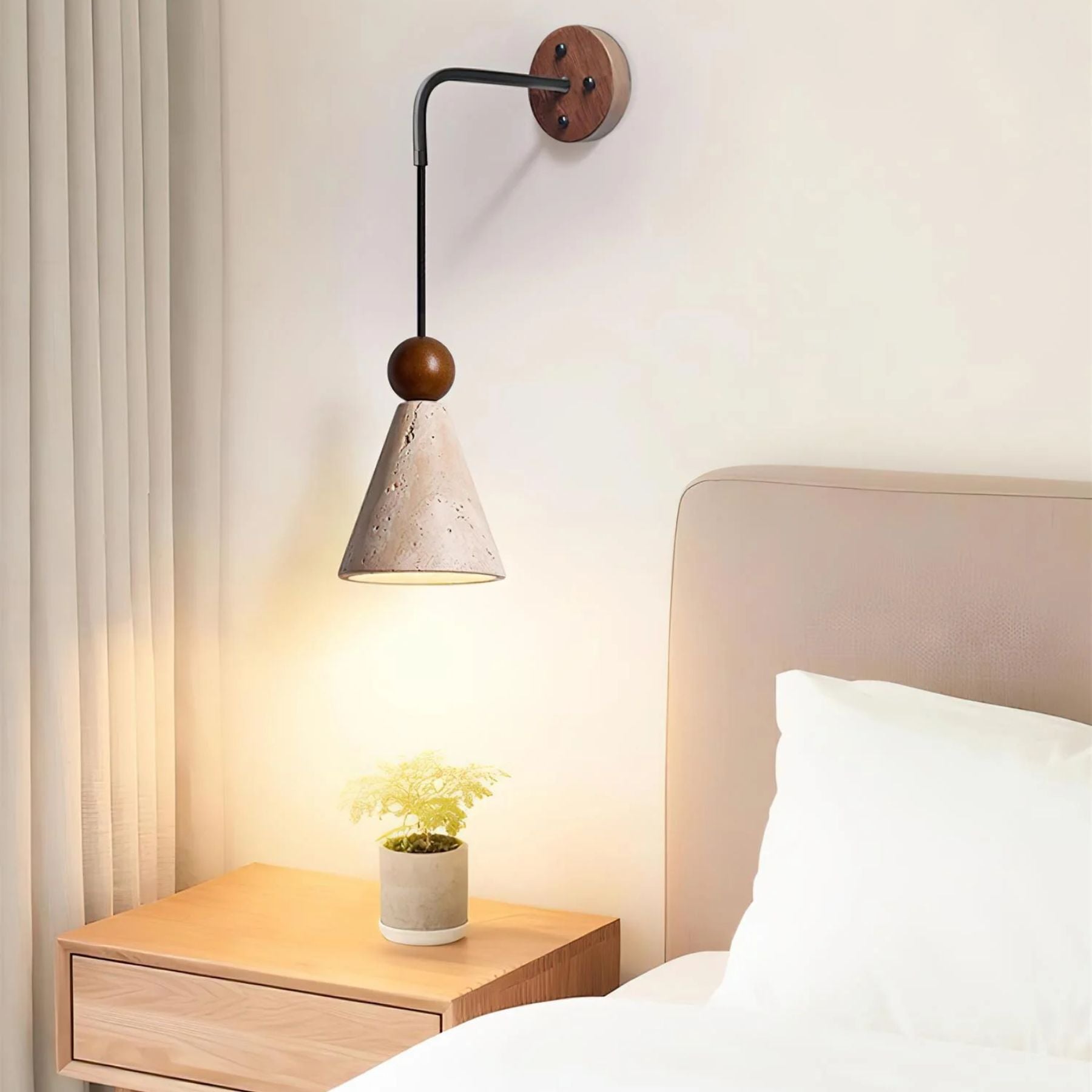 Tevvano Travertine Wall Light
