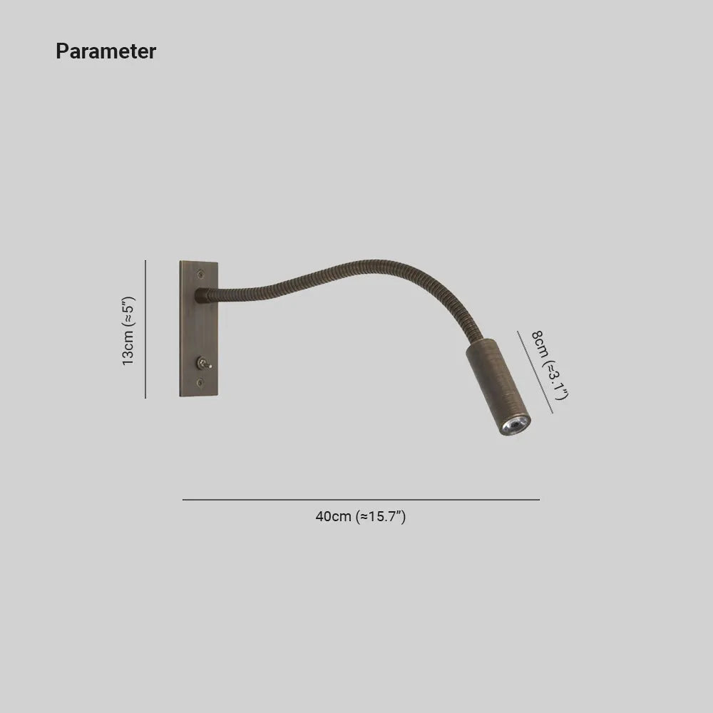 Quina Minimalist Reading Wall Light