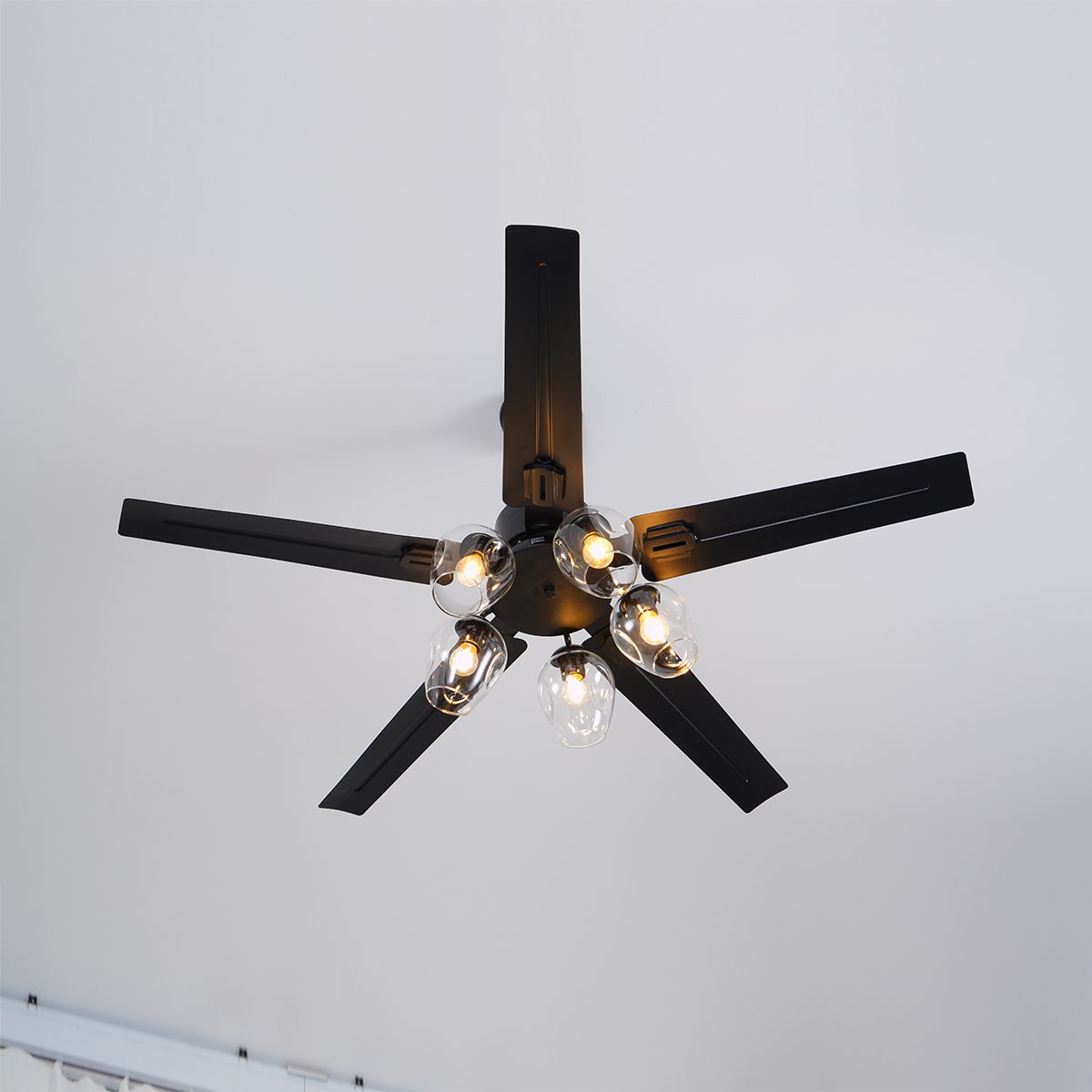 Elson Vintage Black Ceiling Fan