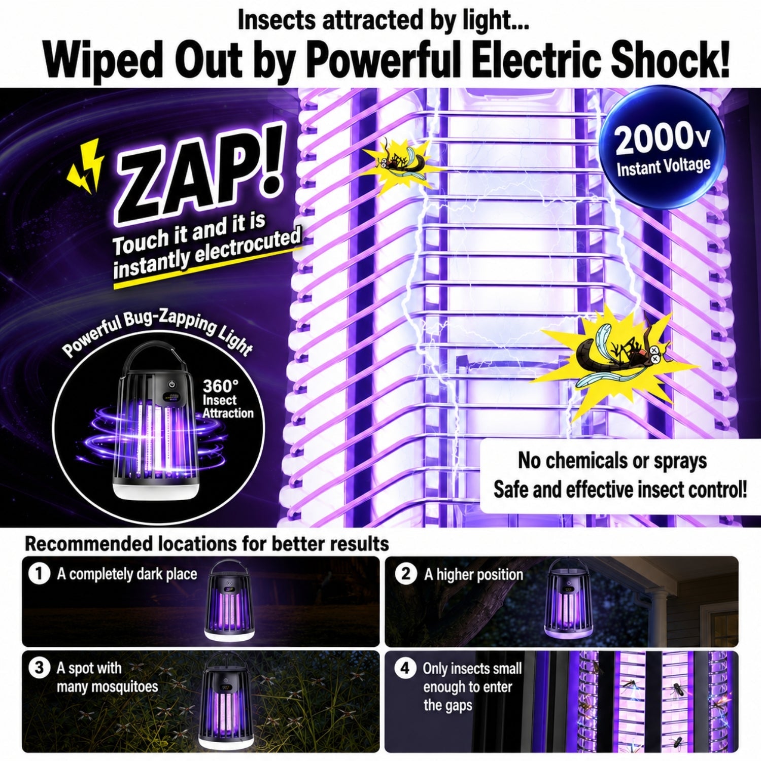 Weryn Bug Zapper Lamp
