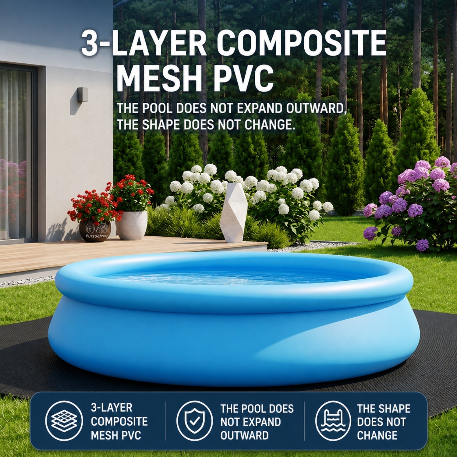 Soloosa Outdoor Inflatable Pool