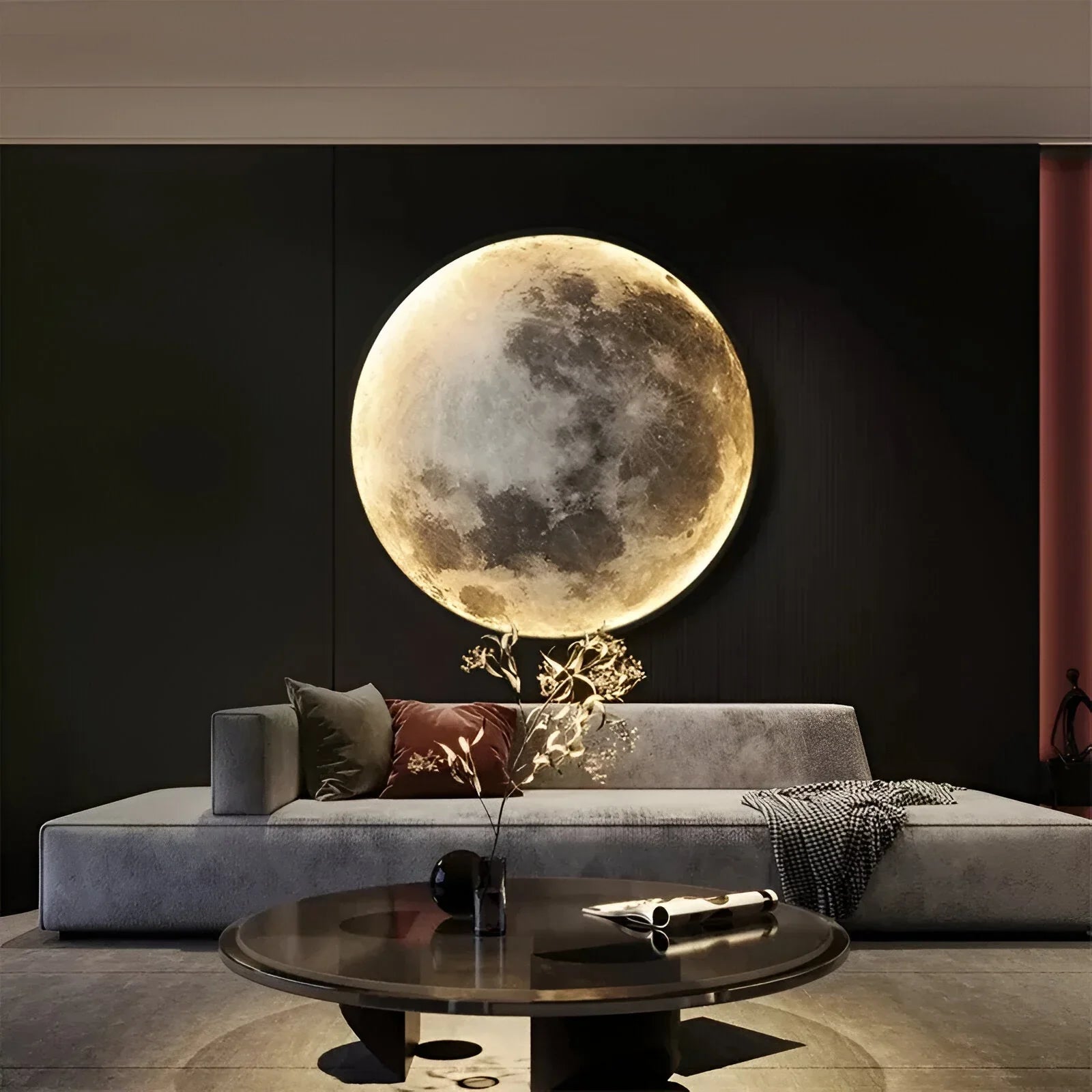 Eclipse Moon Design Wall Light