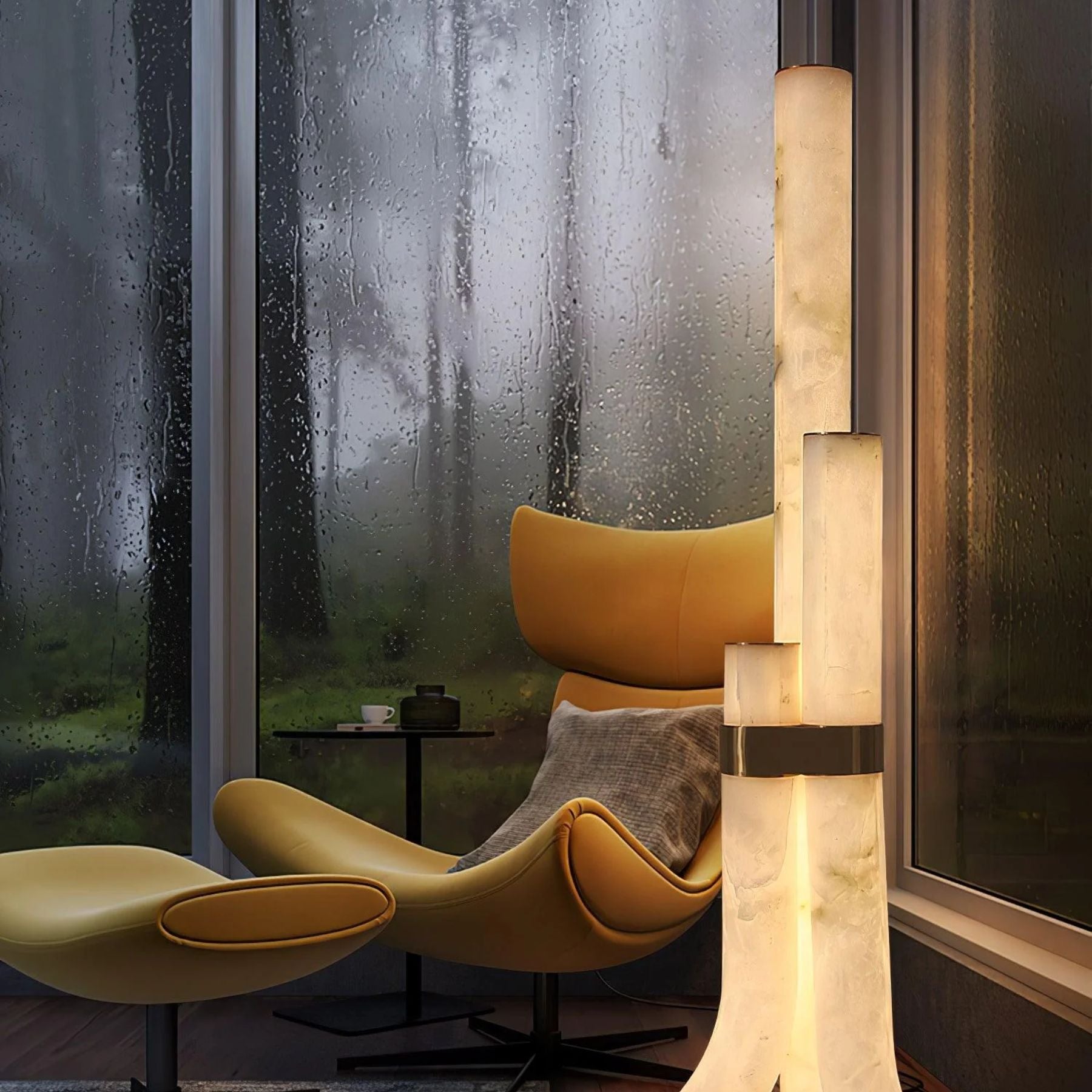 Pylese Triple Alabaster Floor Lamp