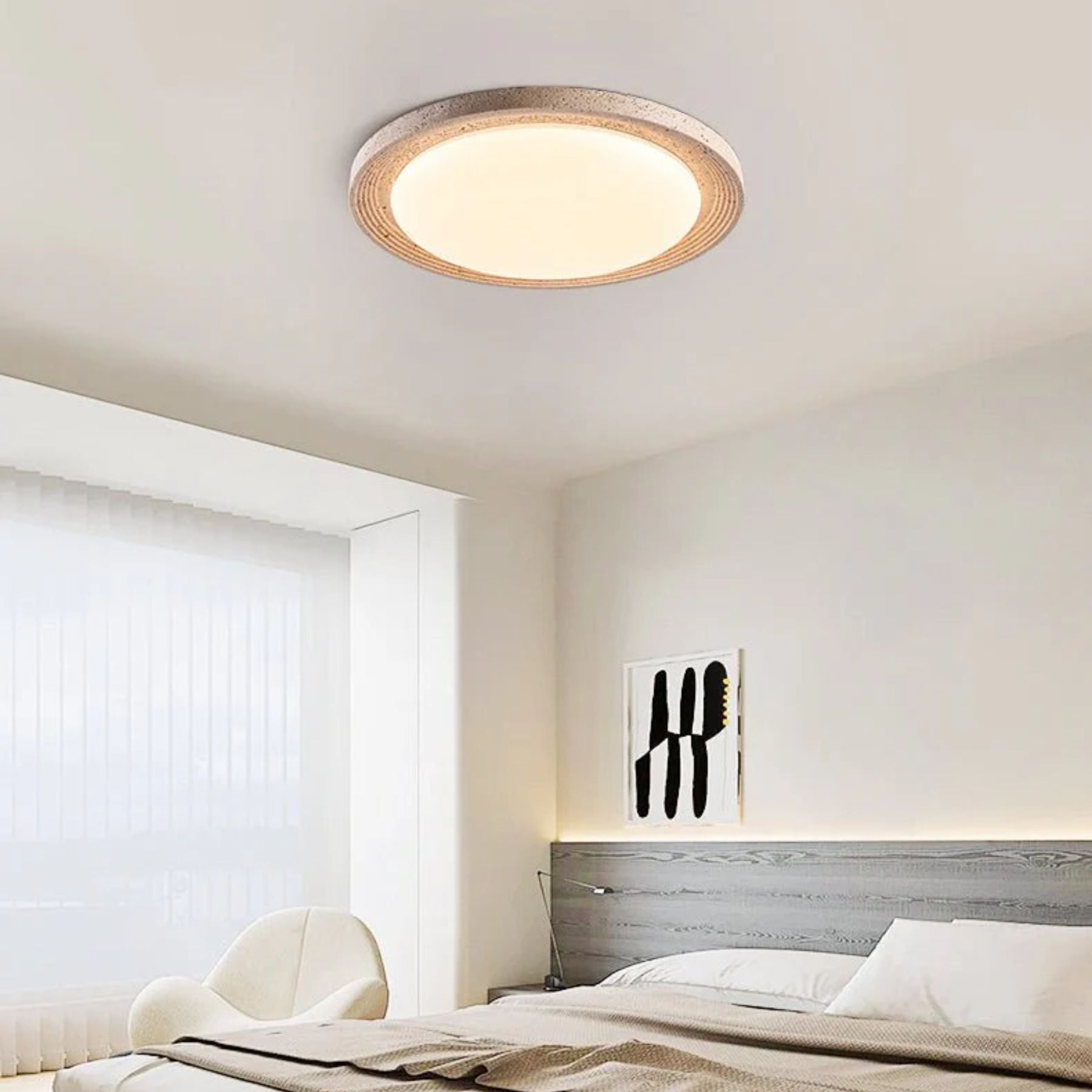 Telmalun Natural Stone Ceiling Light
