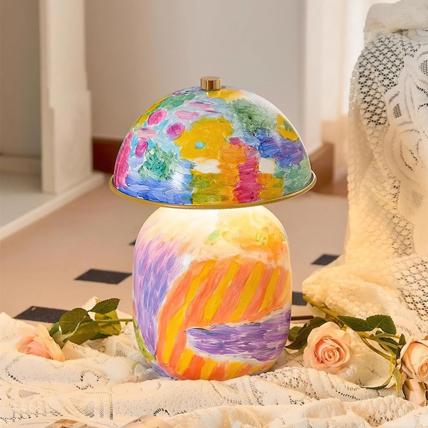 Celo Painted Table Lamp
