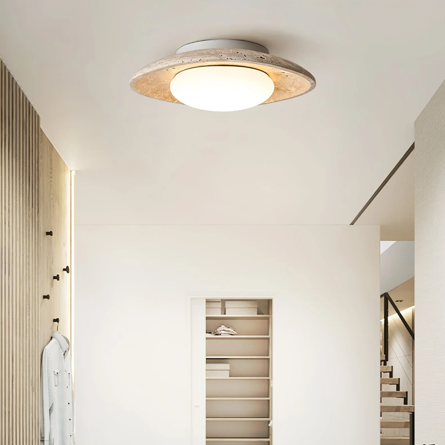 Moso Natural Stone Ceiling Light