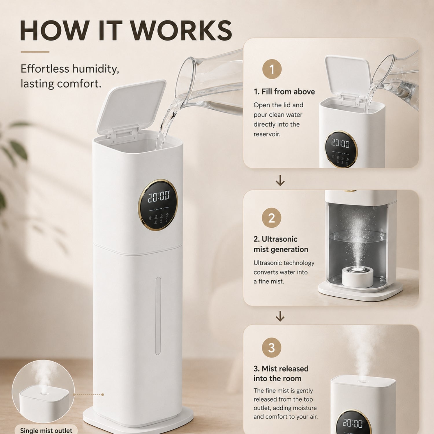 JORA - Ultrasonic Humidifier
