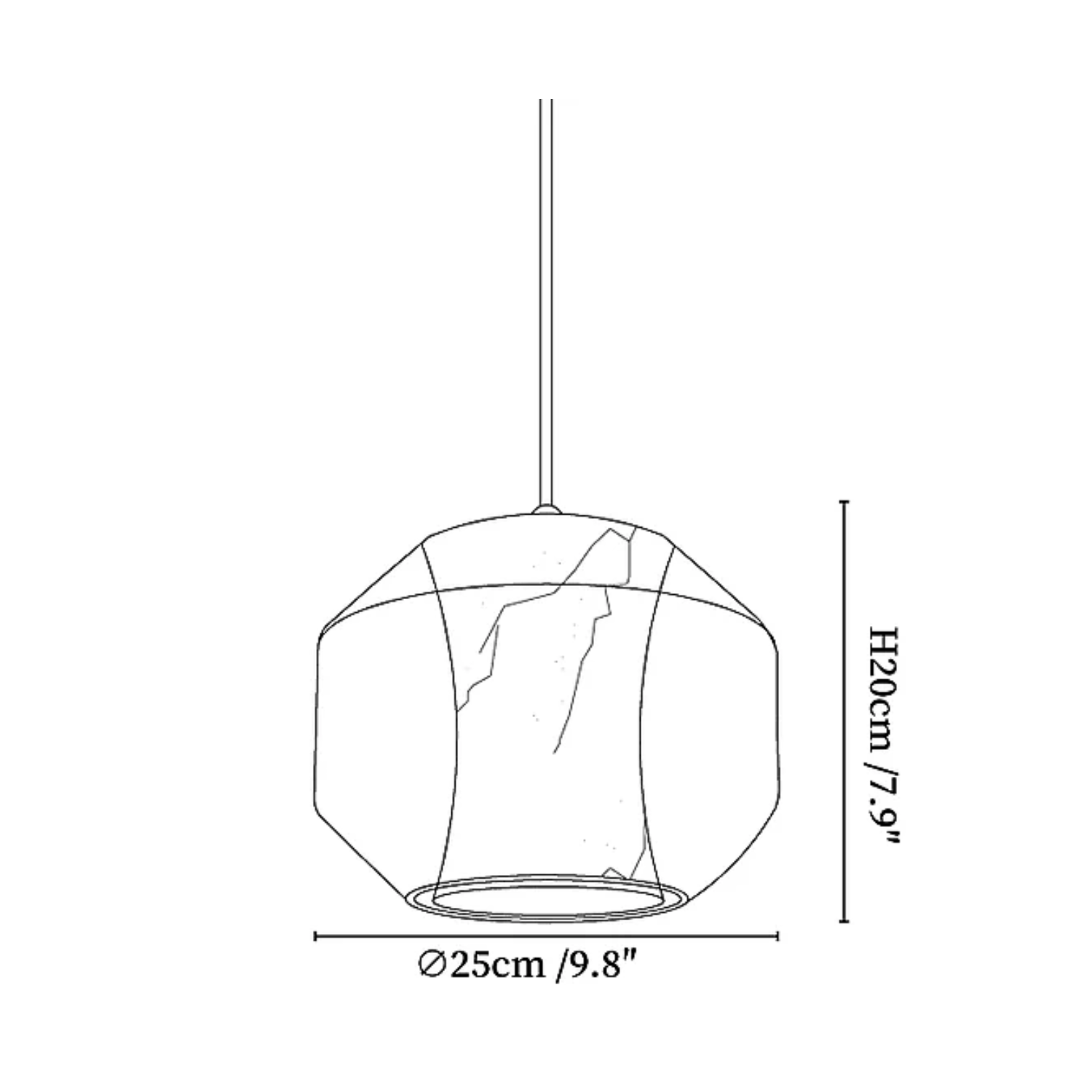 Colomo Alabaster Pendant Light