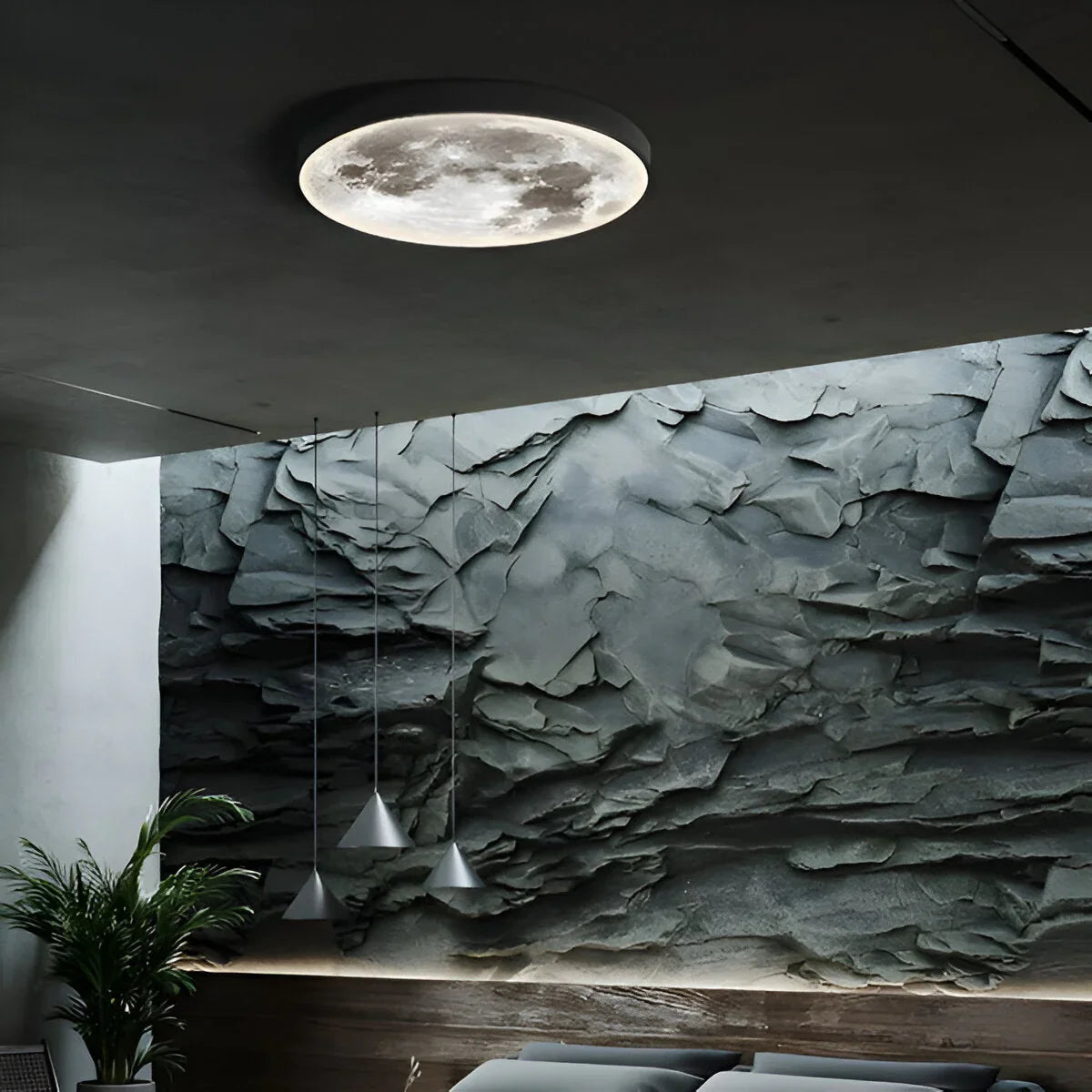 Eclipse Moon Design Wall Light
