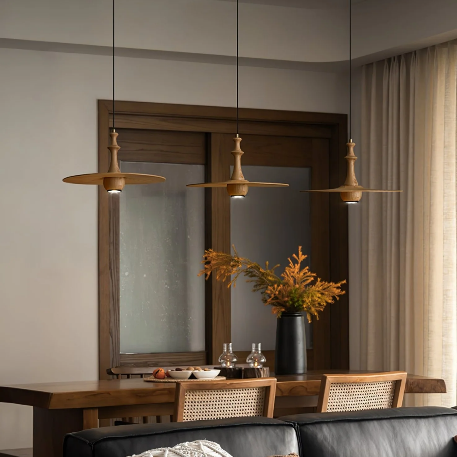 Spindu Wooden Pendant Light