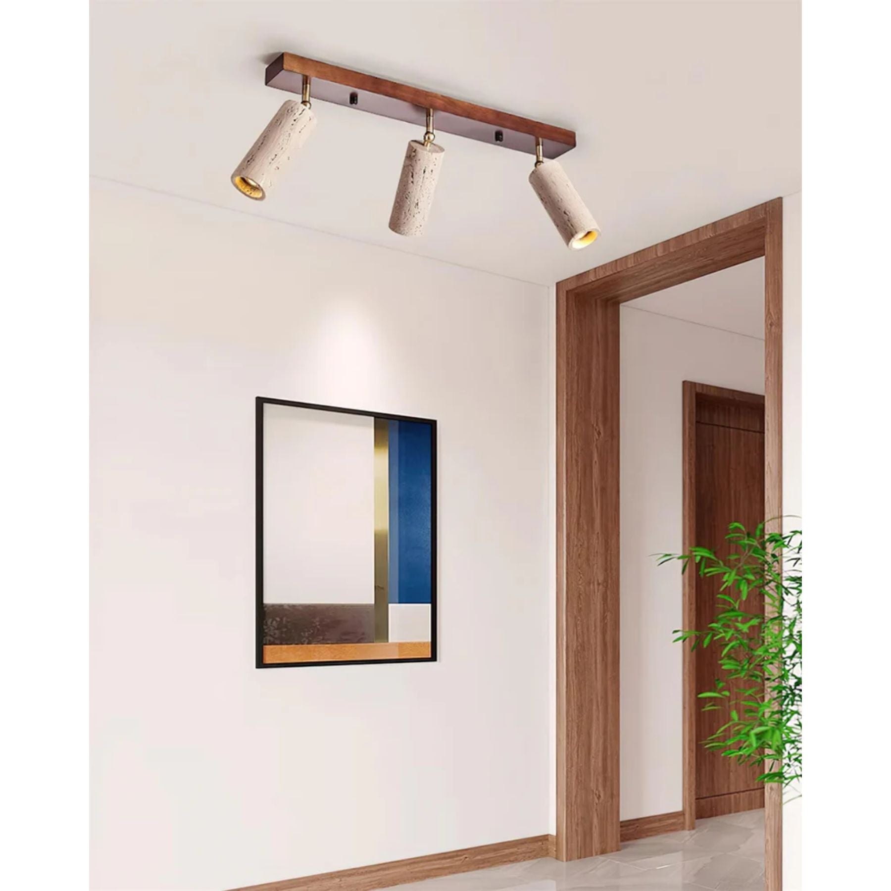 Traleno Travertine Ceiling Light