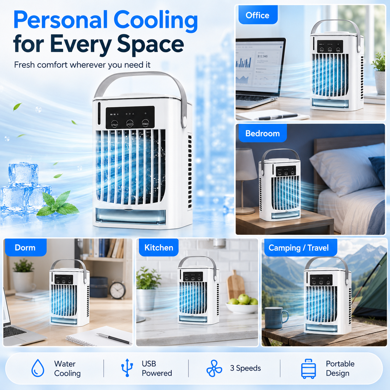 Sreefa Mini Cooler Fan