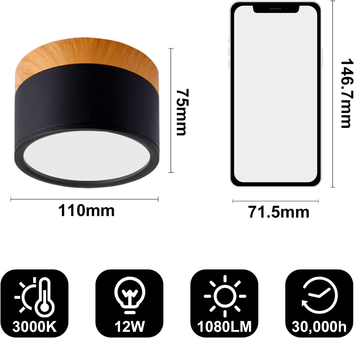 Cylinder Small Ceiling Light