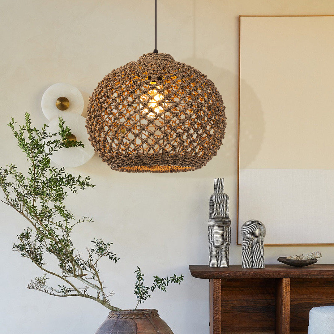 Benzo Woven Boho Pendant Light