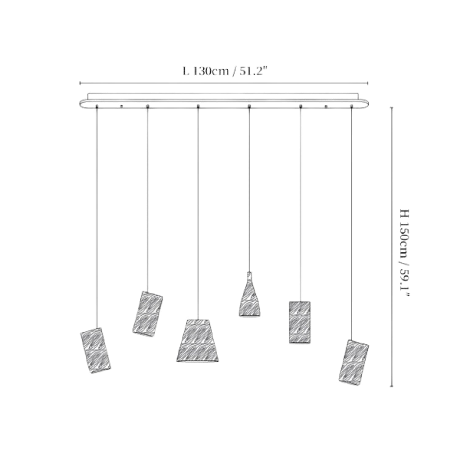 Dellse Wooden Pendant Light