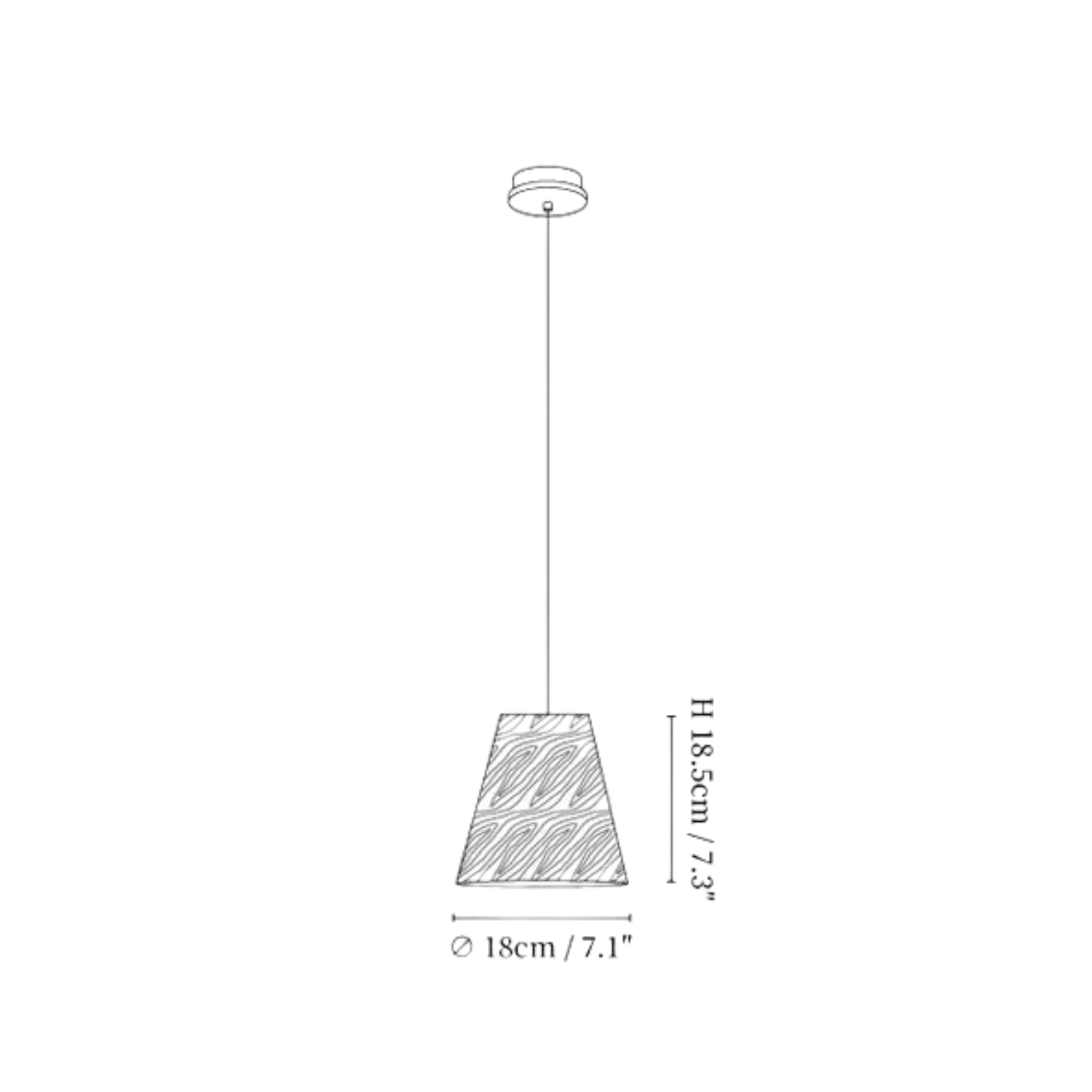 Dellse Wooden Pendant Light