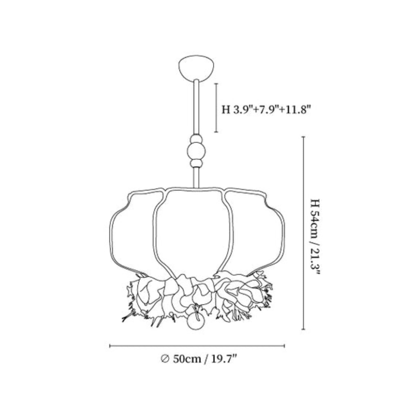 Tyvenna Feather Accent Pendant Light