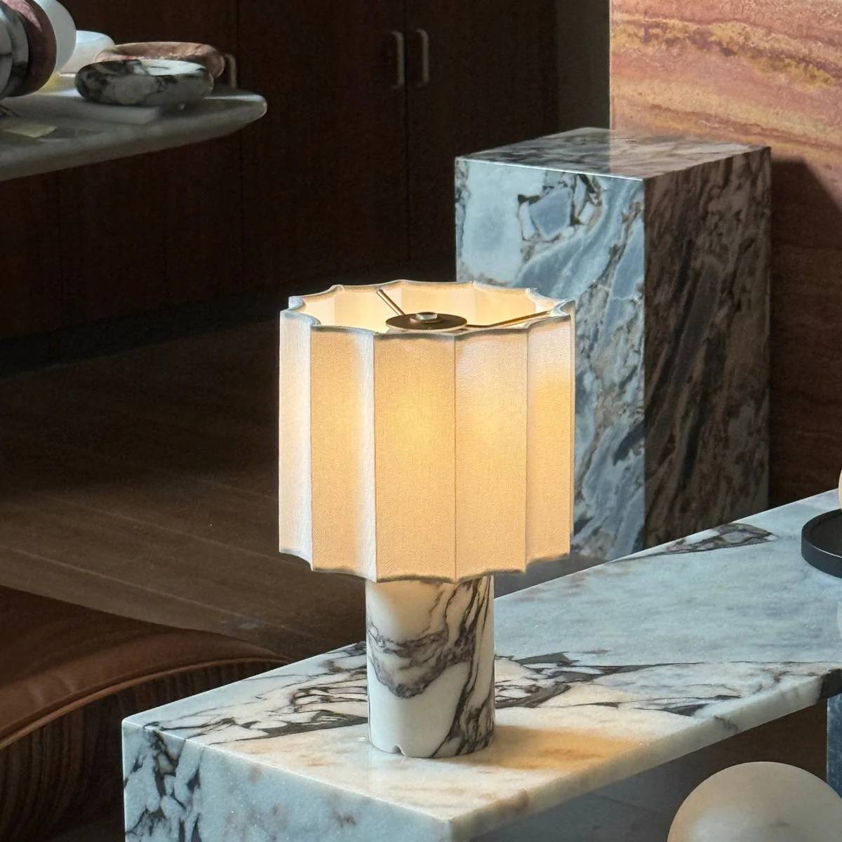 Orvinna Marble Table Lamp