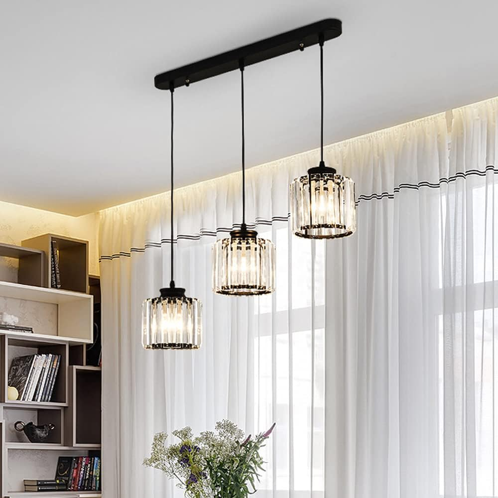 Multi-Head Crystal Pendant Light