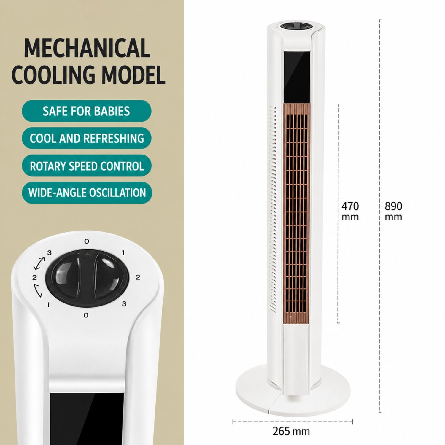 Covedenus Tower Fan