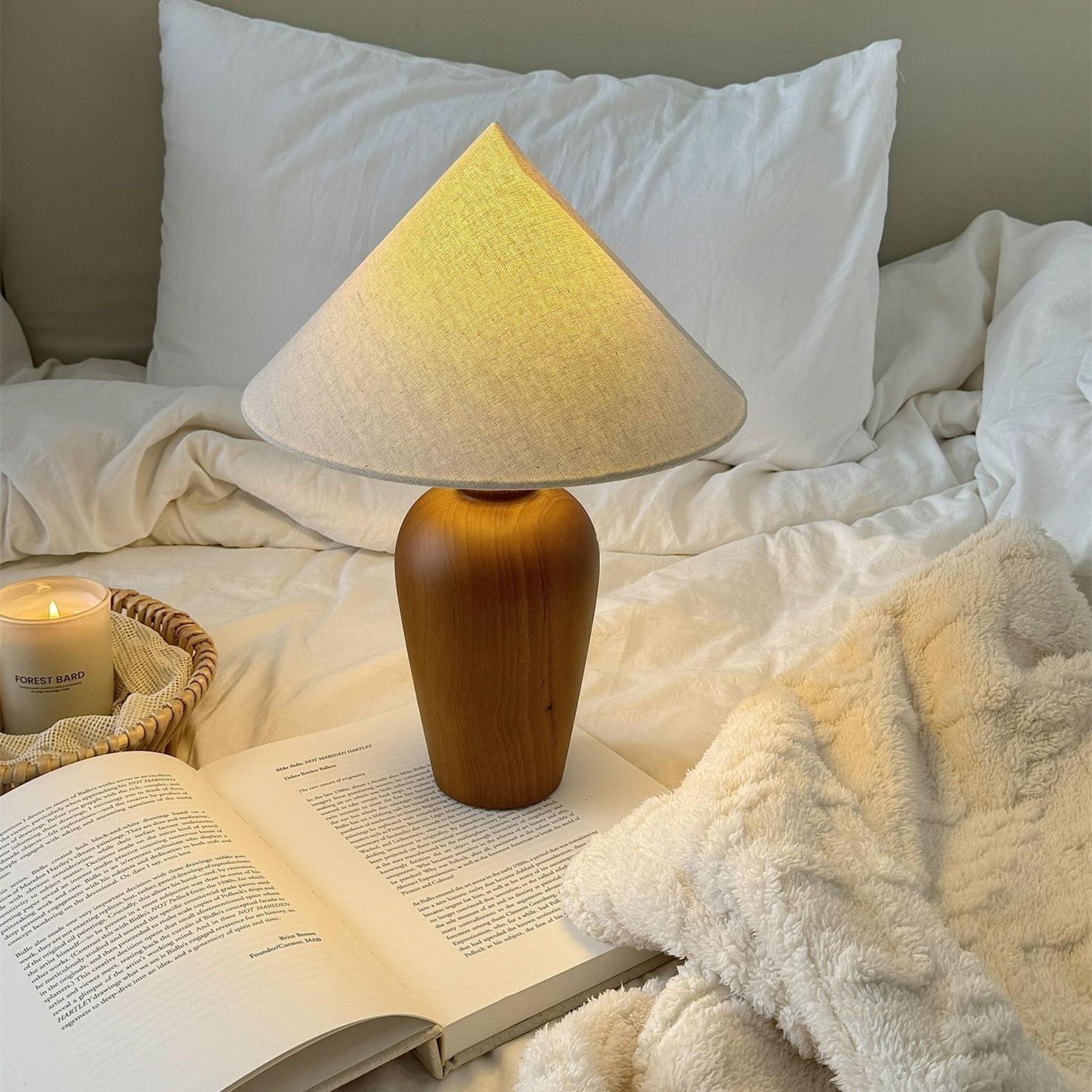Brevo Wooden Table Lamp