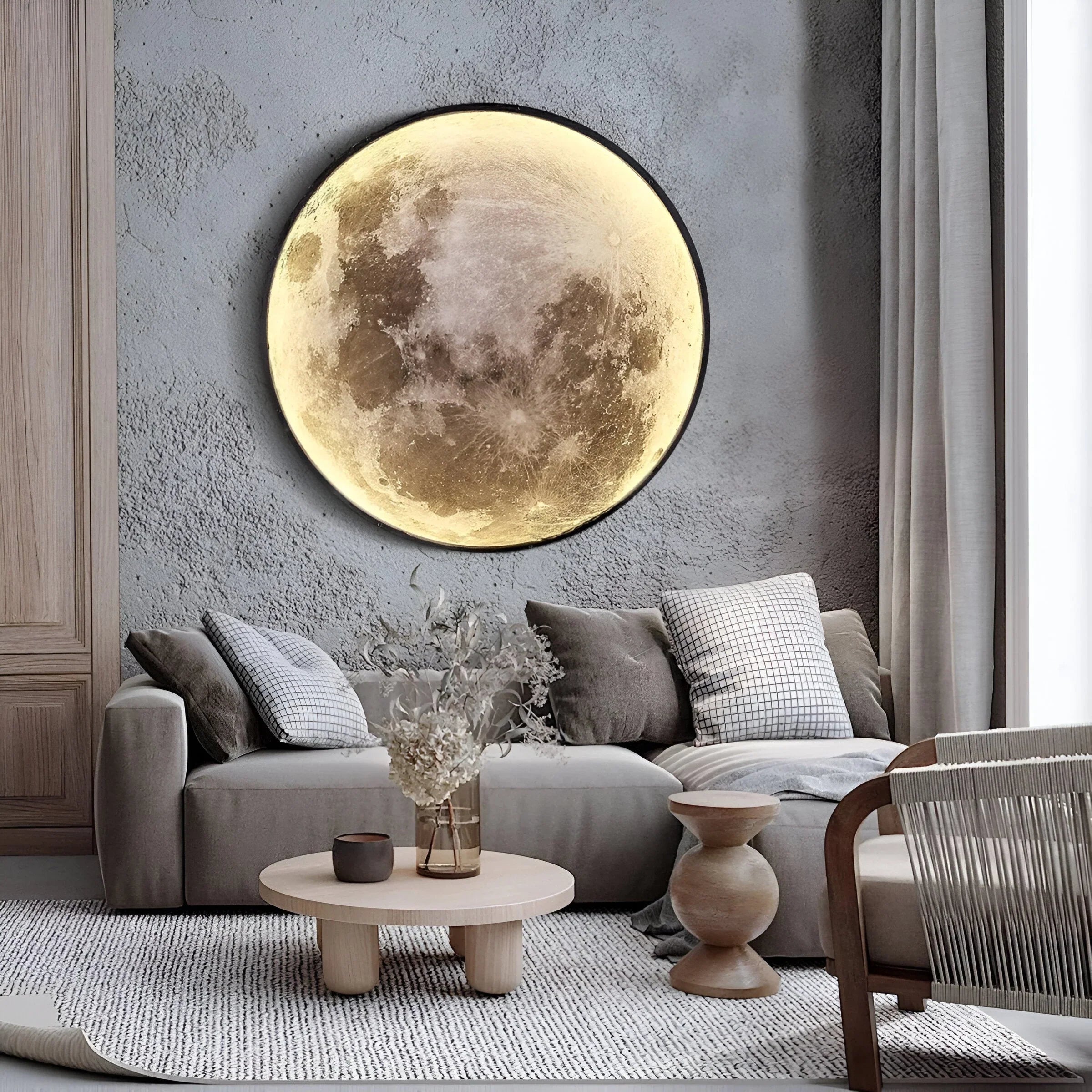 Eclipse Moon Design Wall Light