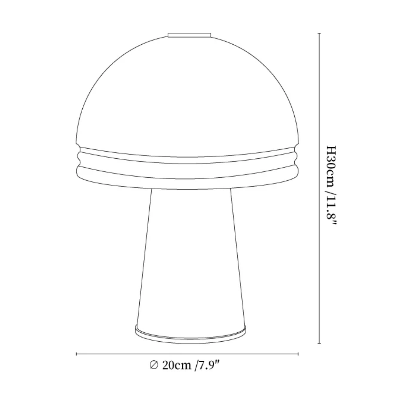 Velura Narrow Marble Table Lamp