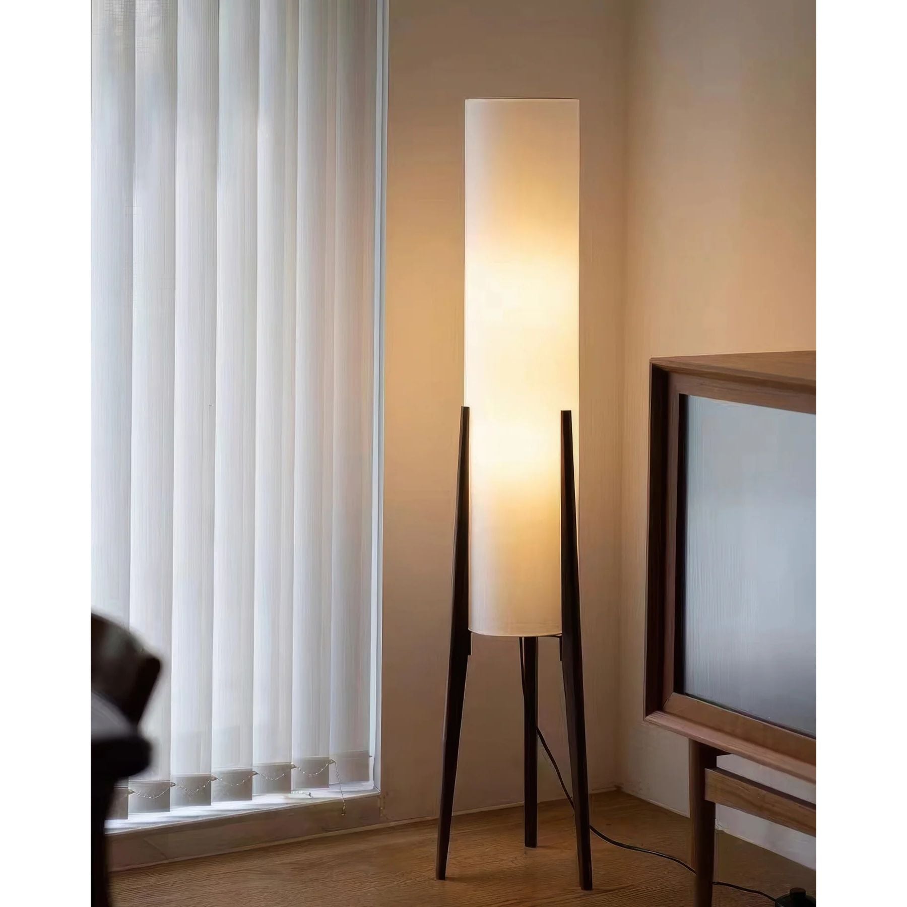 Maleso Wooden Floor Lamp