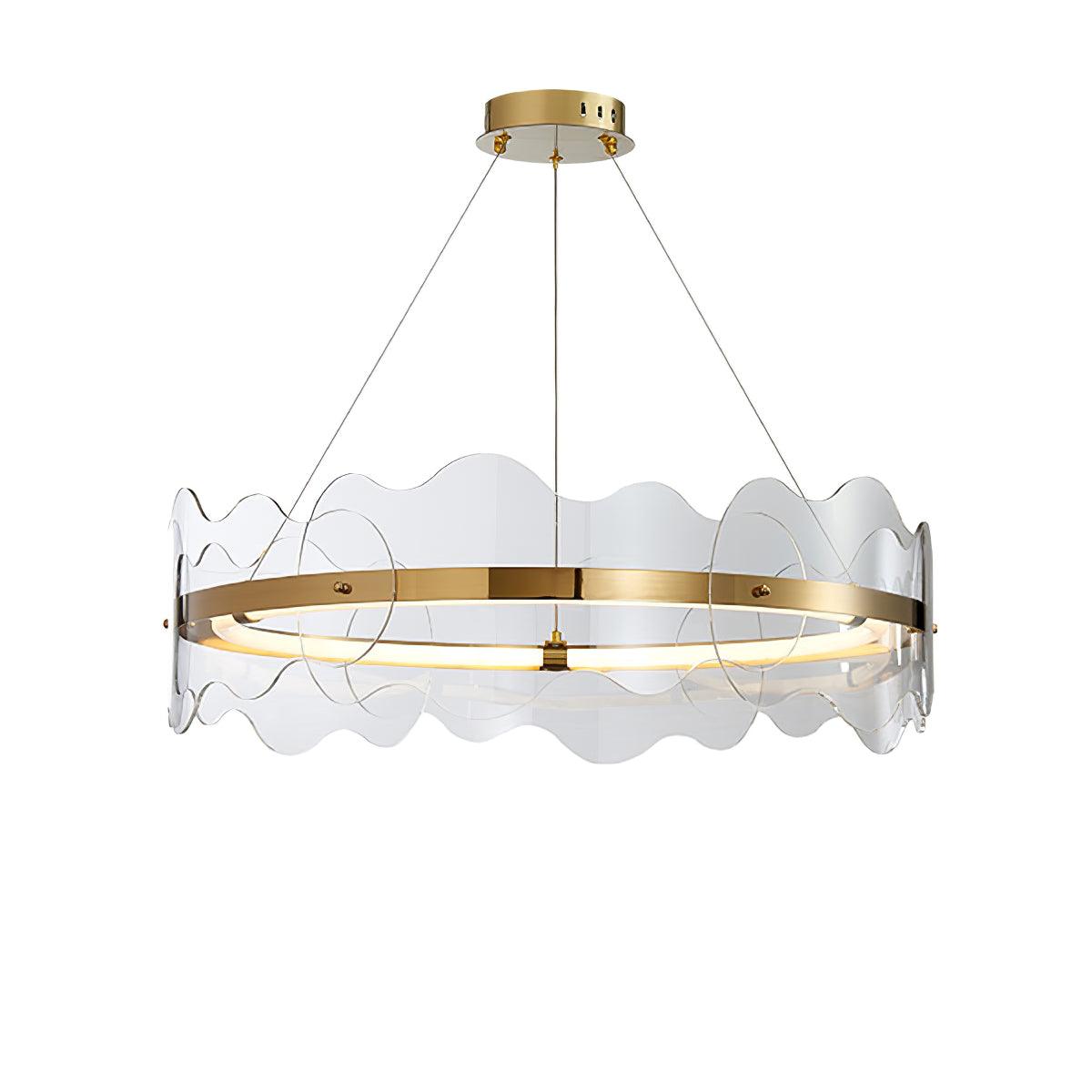 Acrylon Waved Pendant Light