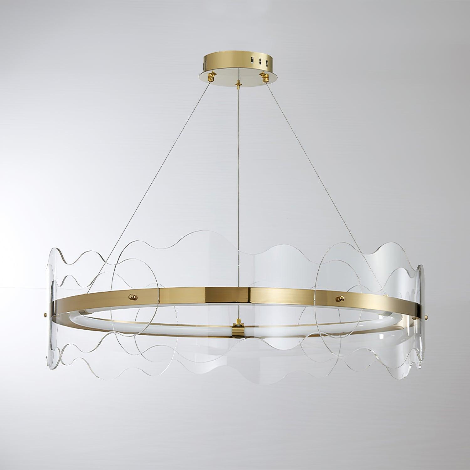 Acrylon Waved Pendant Light