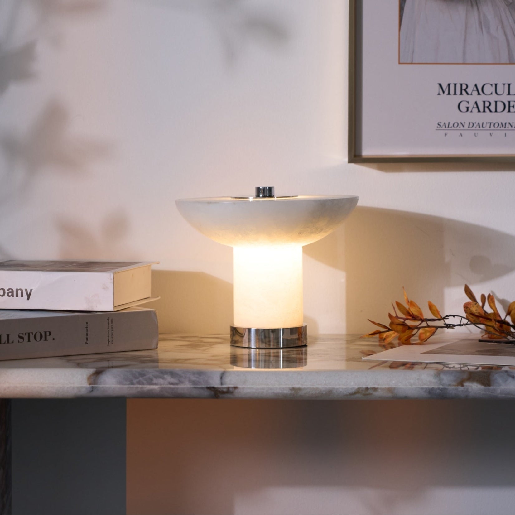 Aesmoze Alabaster Table Lamp
