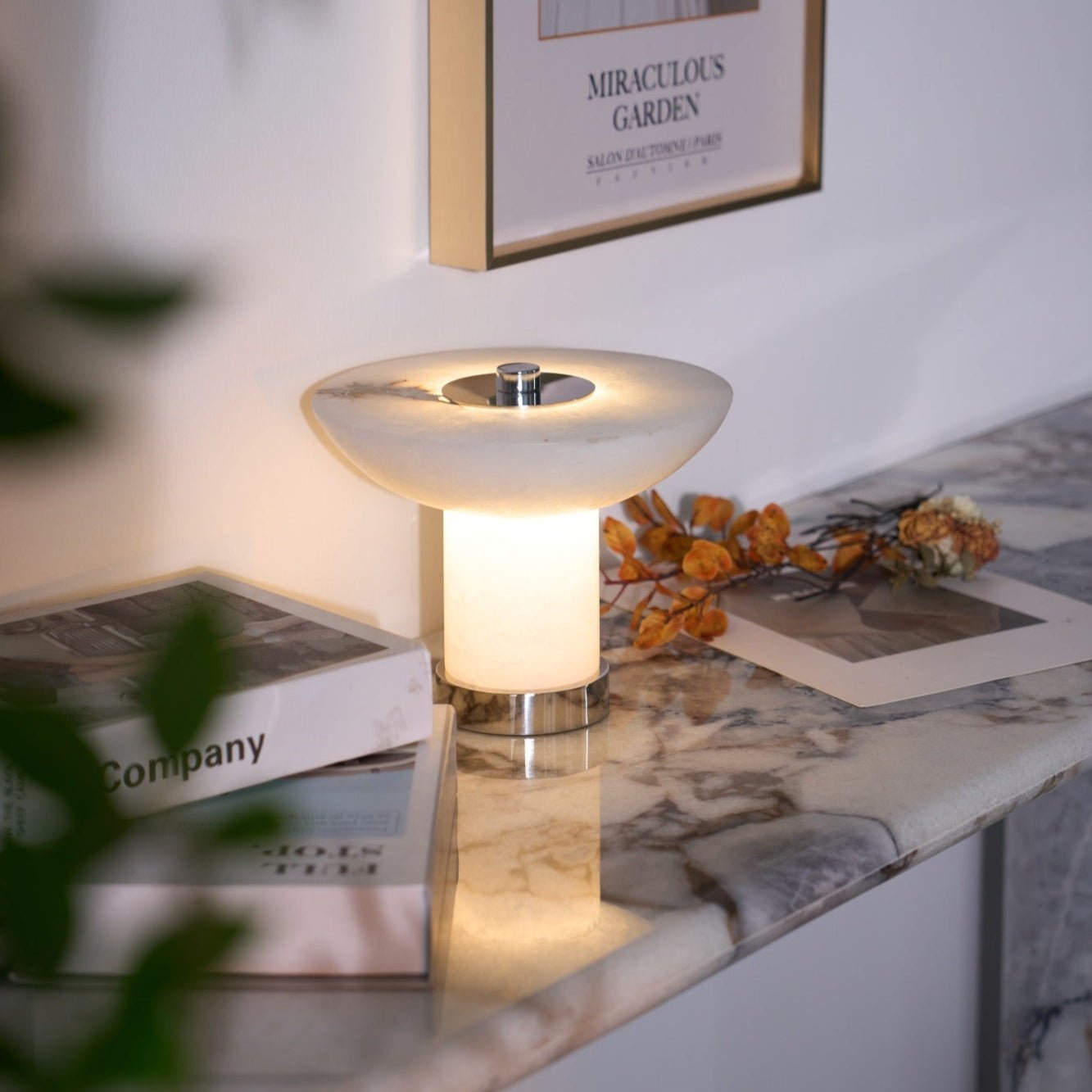 Aesmoze Alabaster Table Lamp