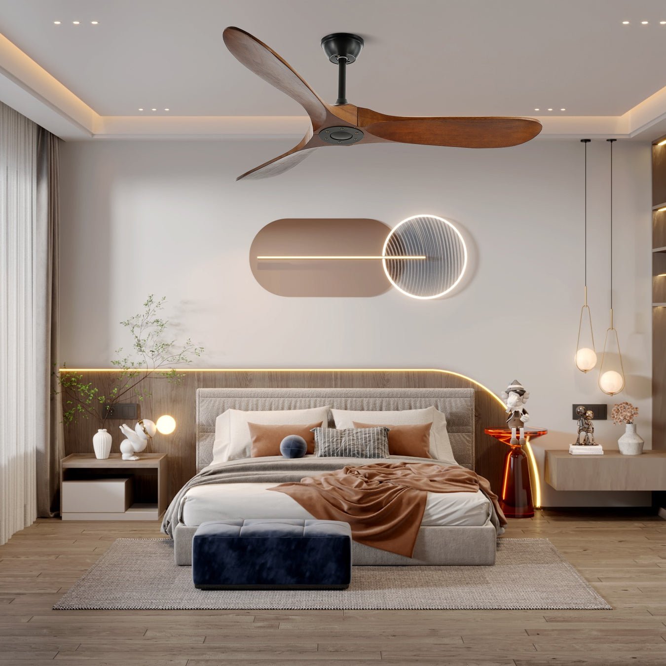 Leno Wooden Ceiling Fan