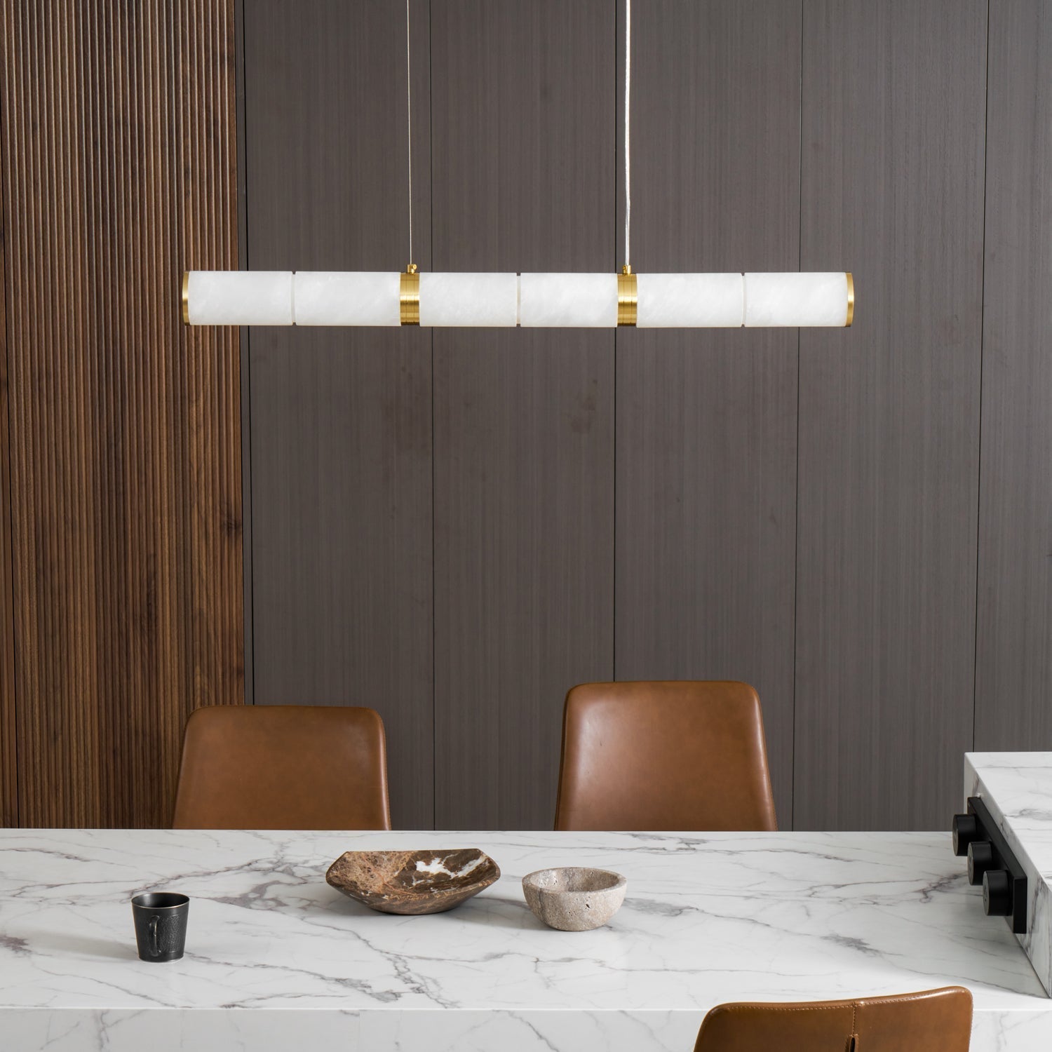 Becoza Alabaster Linear Pendant Light