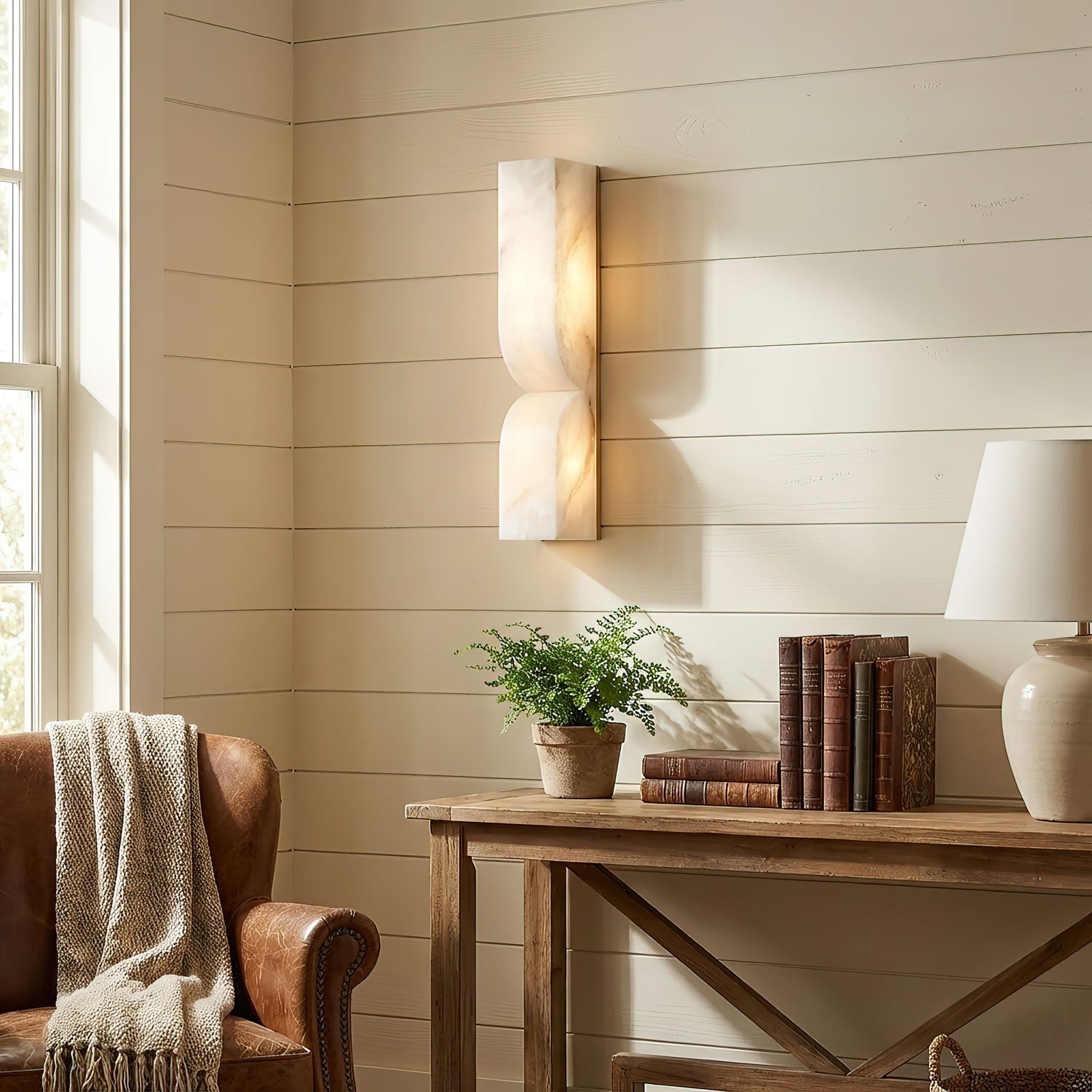 Haria Alabaster Wall Light
