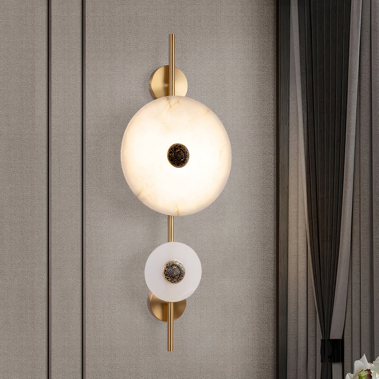 Mesona Alabaster Wall Light