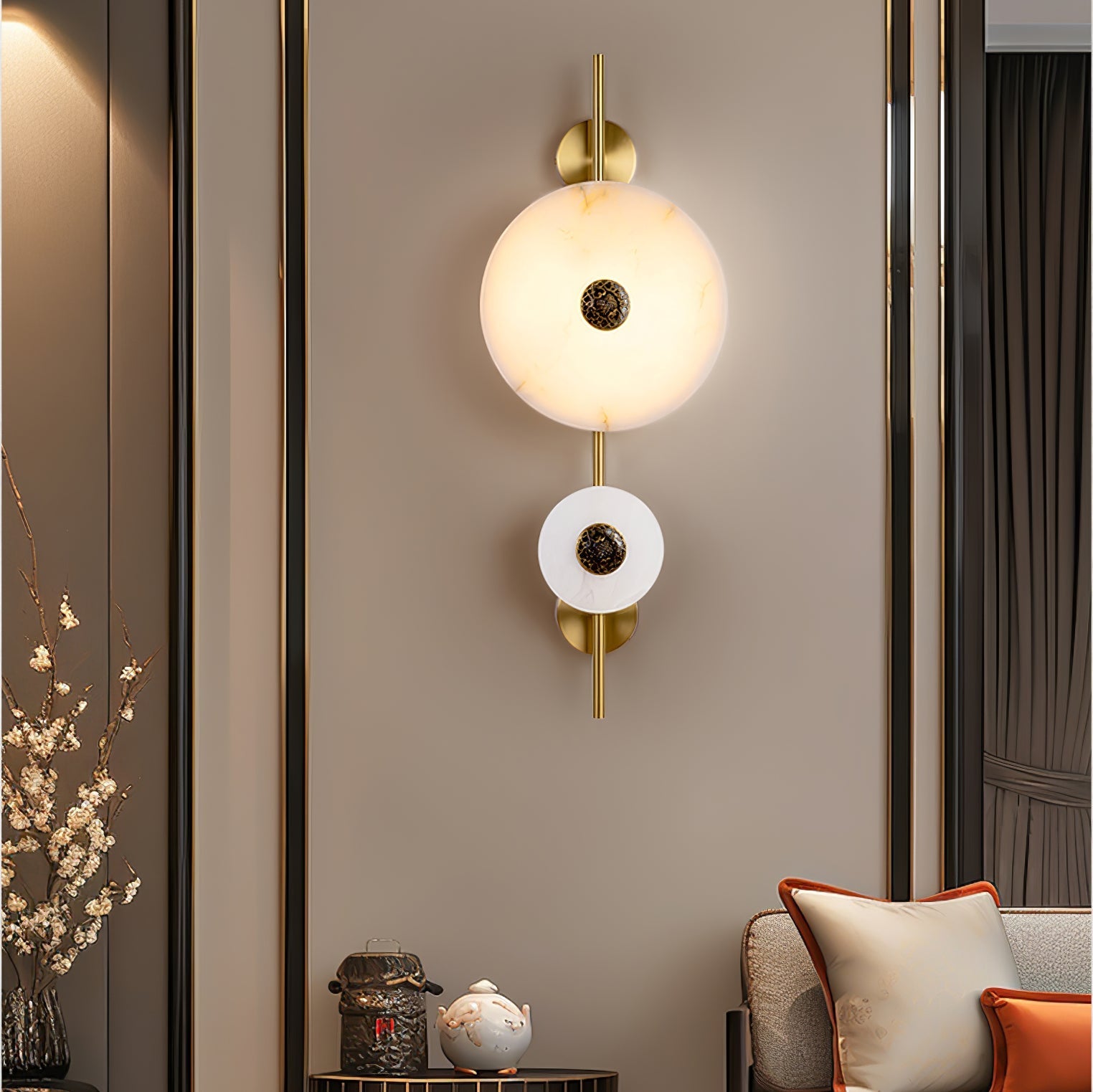 Mesona Alabaster Wall Light