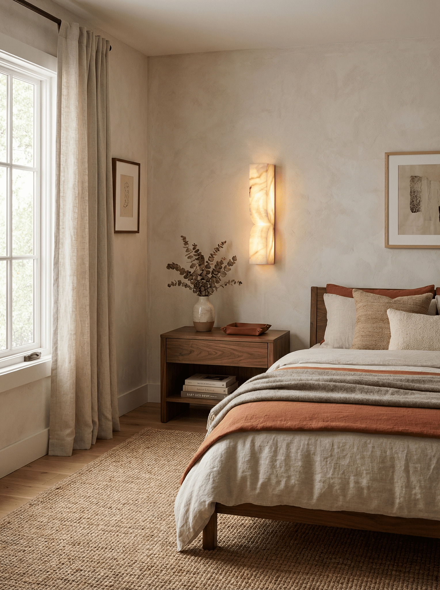 Haria Alabaster Wall Light