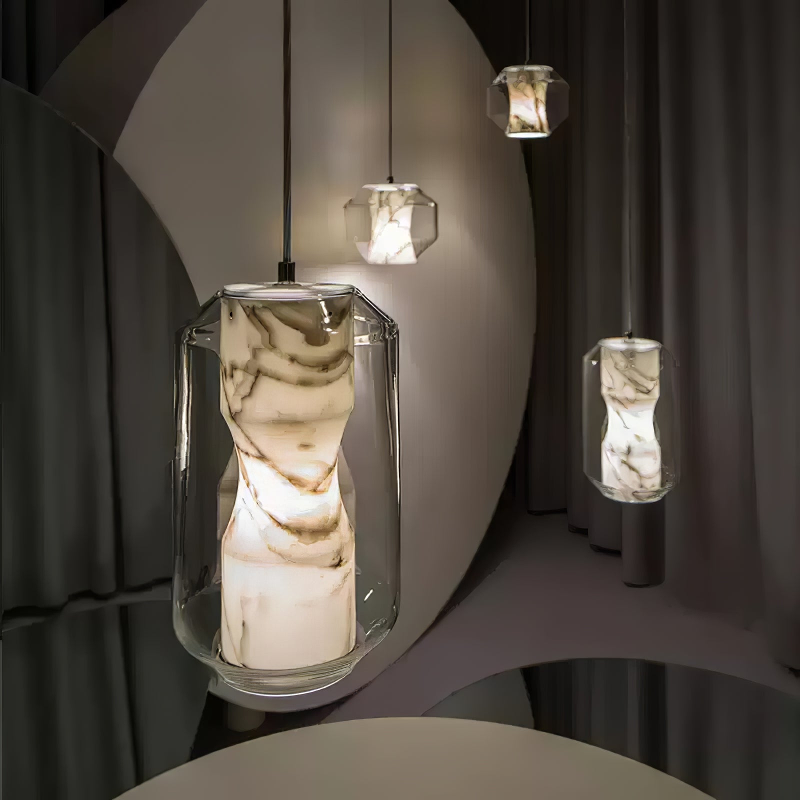 Colomo Alabaster Pendant Light