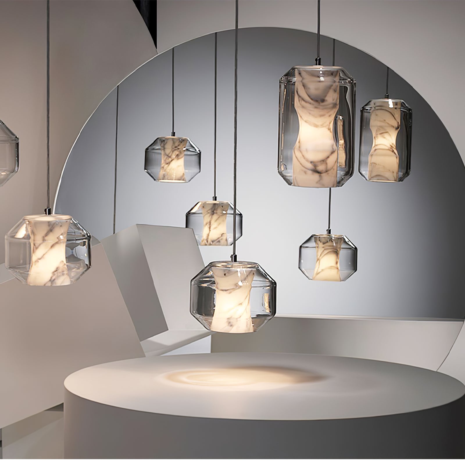 Colomo Alabaster Pendant Light
