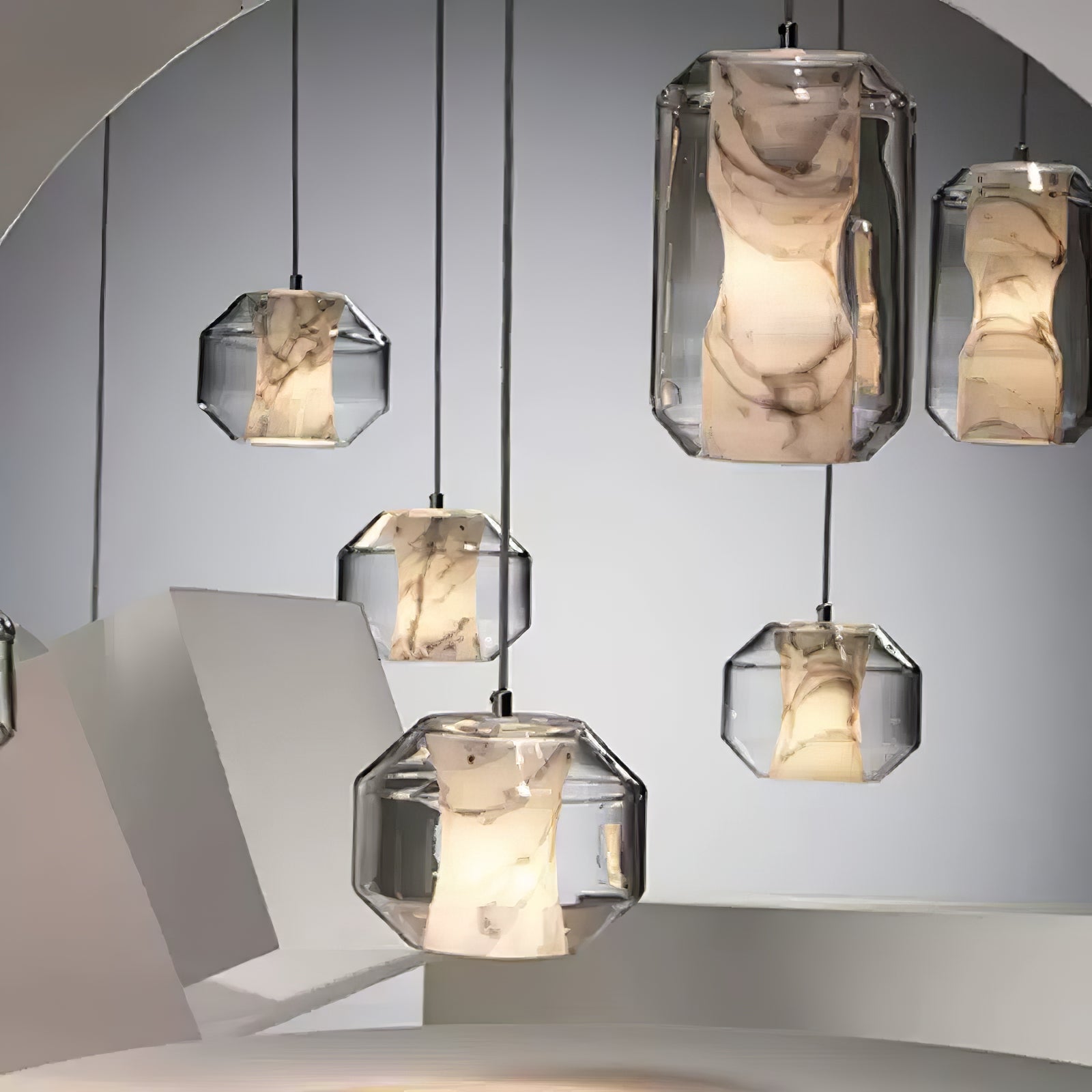 Colomo Alabaster Pendant Light