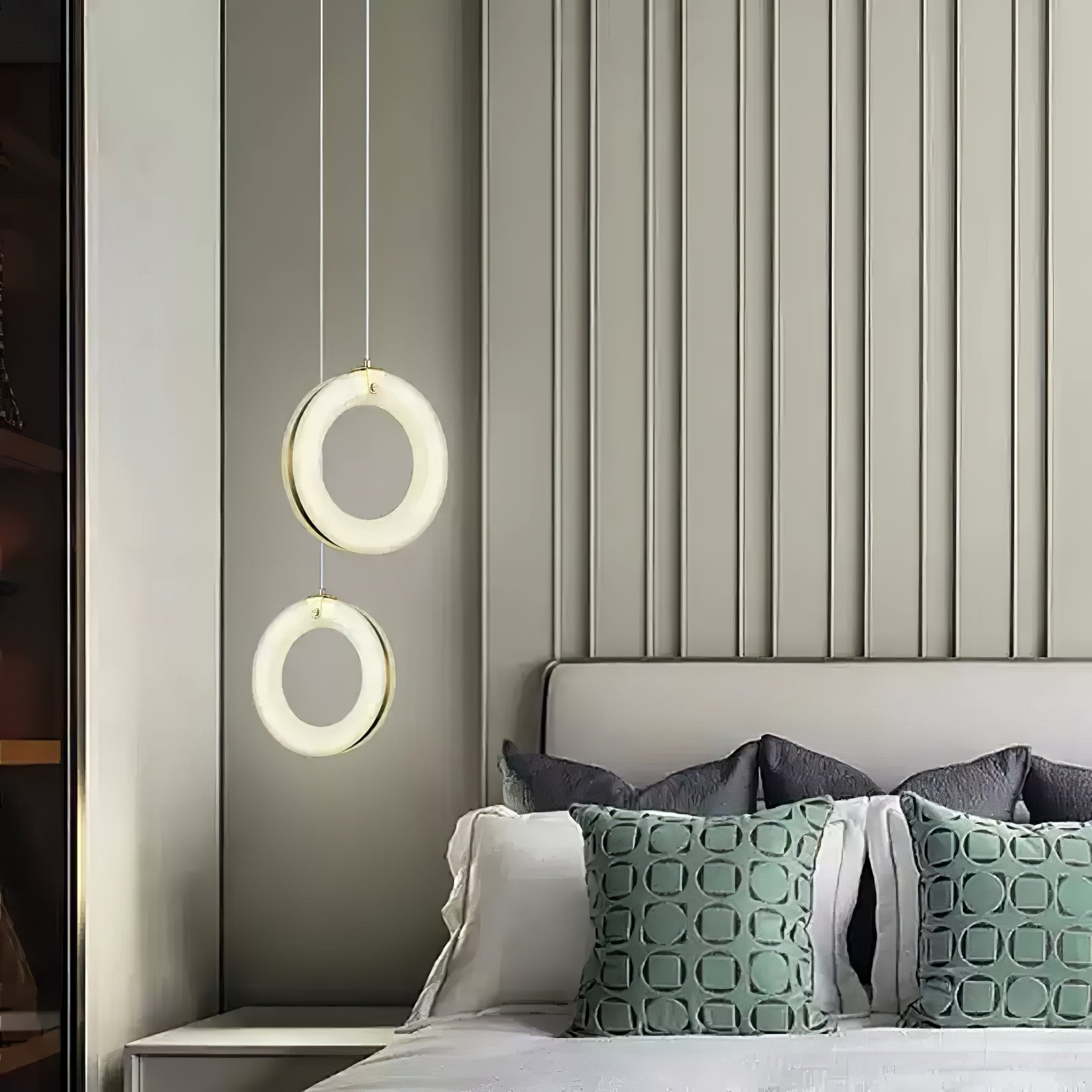 Lenba Alabaster Ring Pendant Light