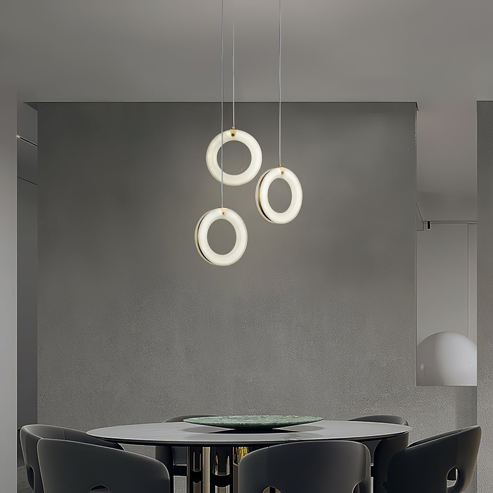 Lenba Alabaster Ring Pendant Light