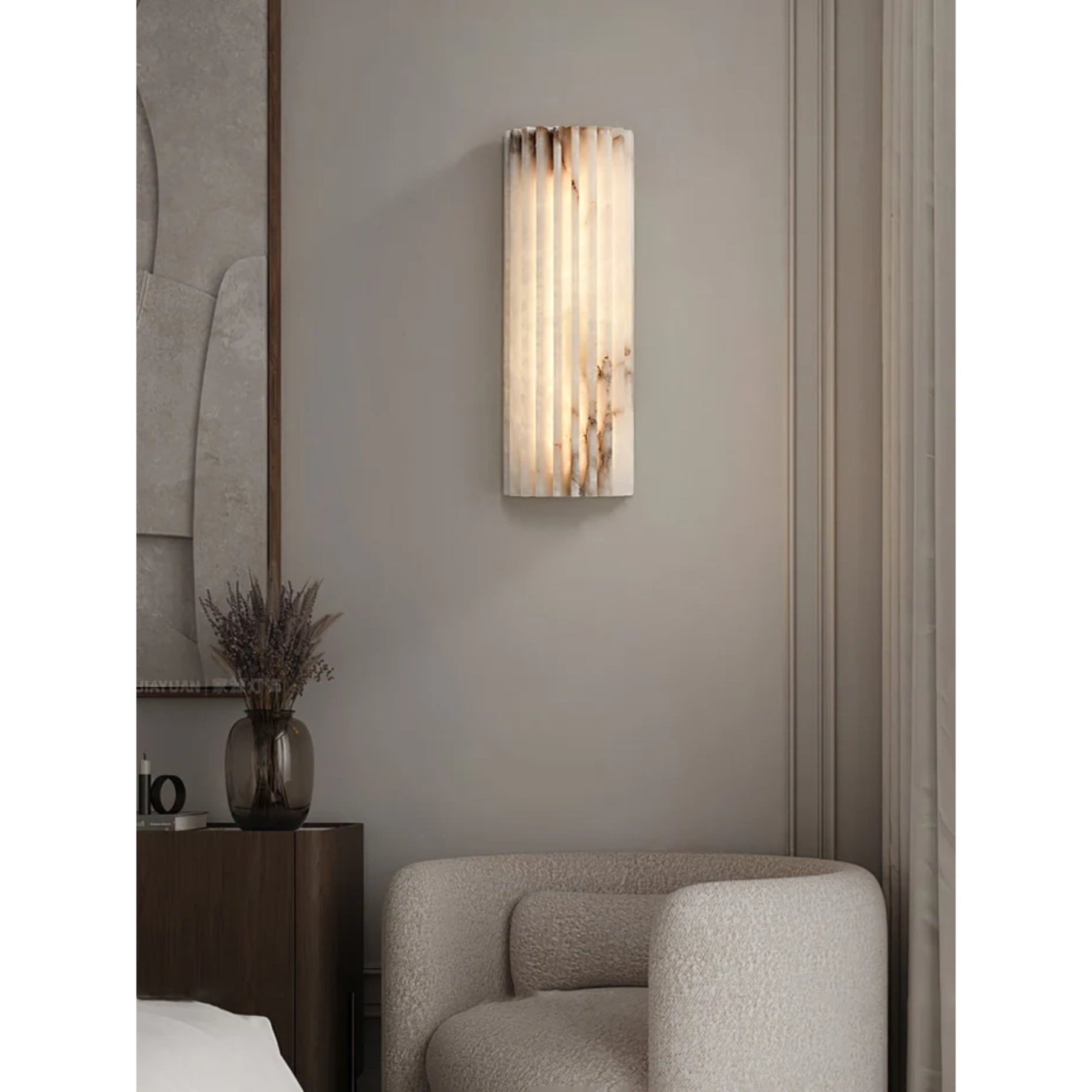 Elviya Alabaster Wall Light