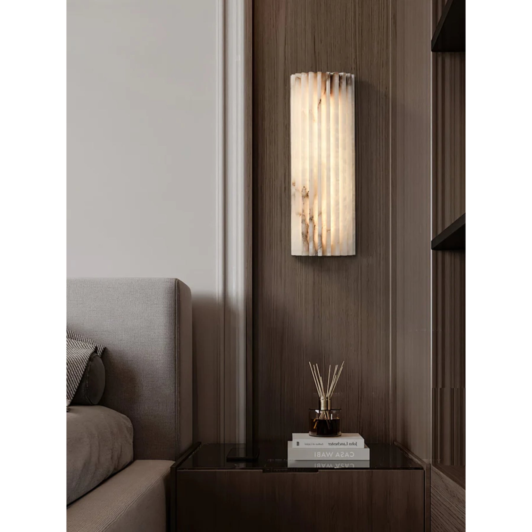 Elviya Alabaster Wall Light
