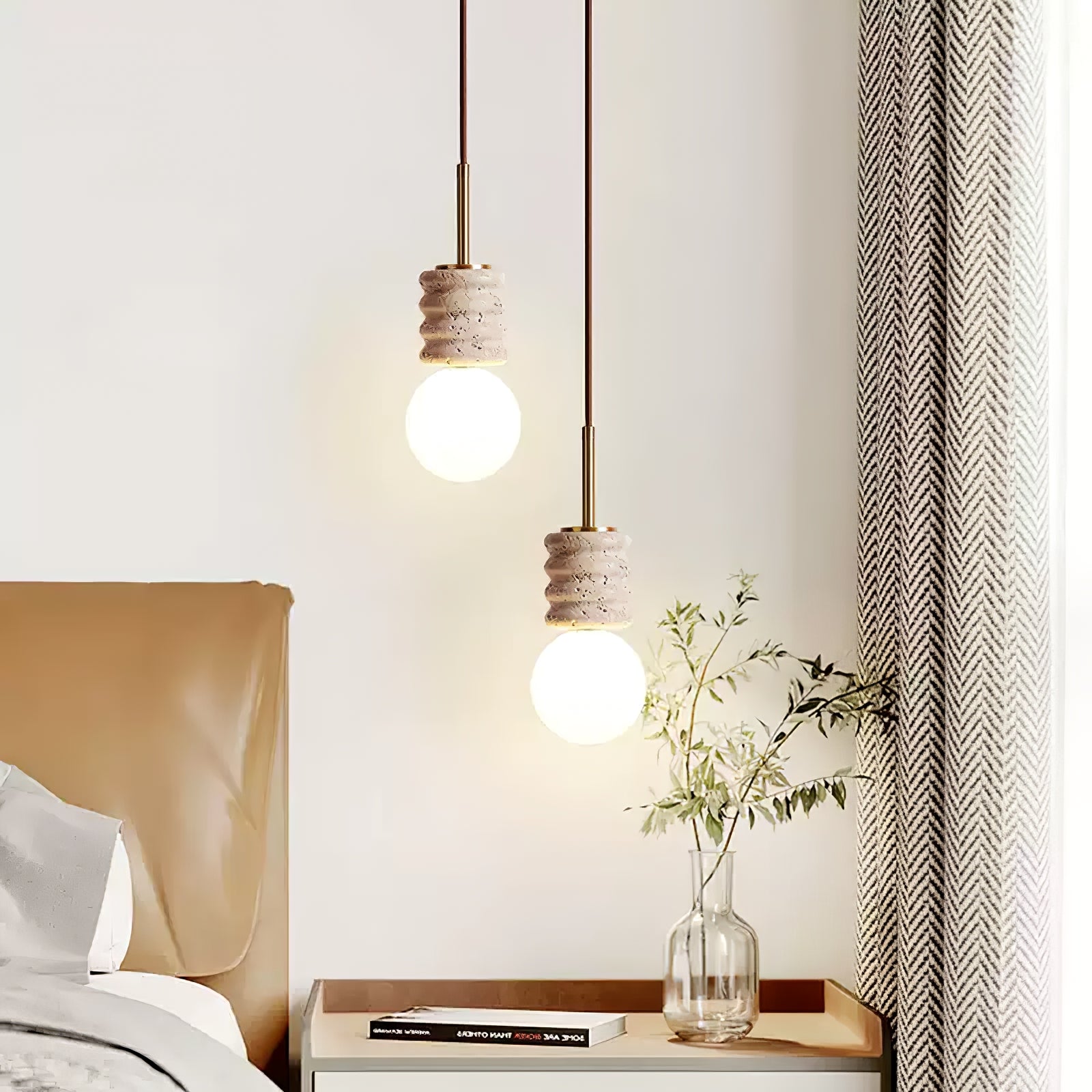 Maliva Natural Stone Pendant Light